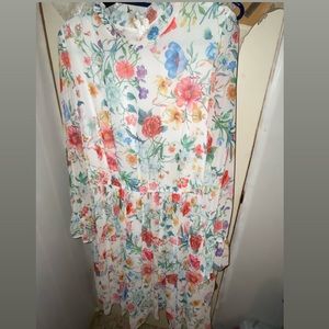 floral chiffon summer/ spring dress